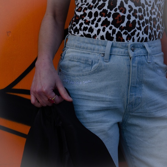 SOMEDAYS LOVIN Survivor Studded Jeans Small - Picture 2 of 8